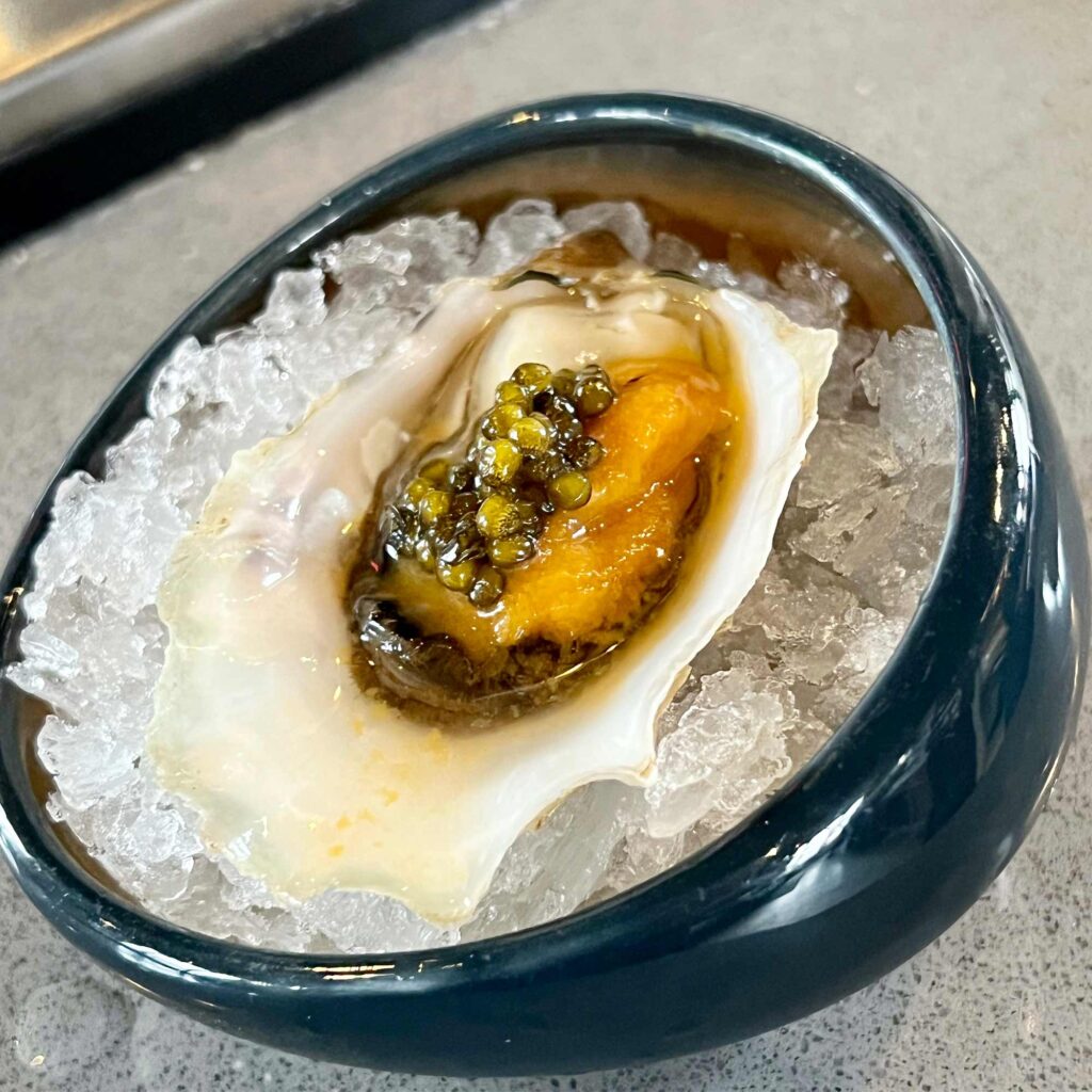 Crafted oysters from Farnsworth Cocktail Bar