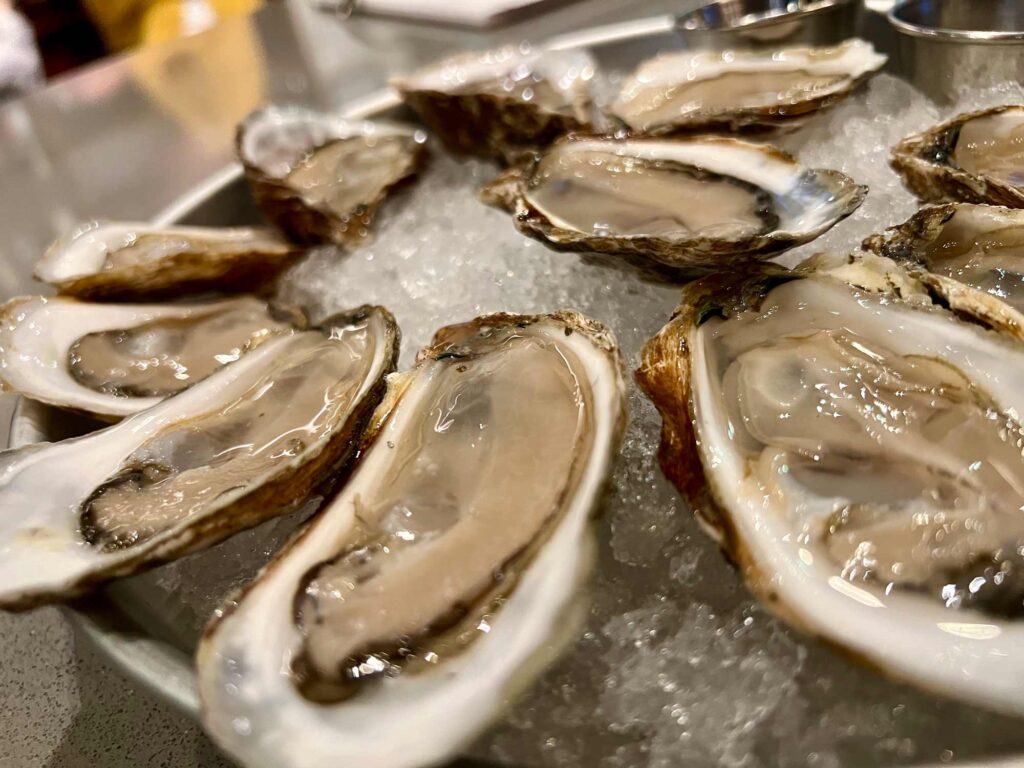 Fresh shucked oysters served daily